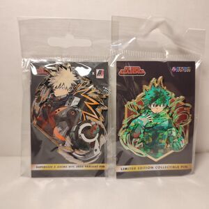 My Hero Academia Midoriya Izuku & Katsuki Bakugo Limited Edition Enamel Pins Set